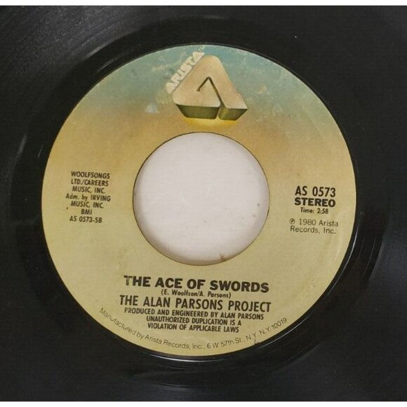 Record 45 RPM Vinyl The Alan Parsons Project- Games People Play/ Ace of Swords - Picture 4 of 4